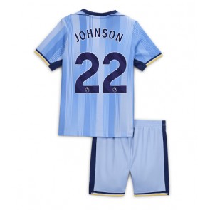 Tottenham Hotspur Brennan Johnson #22 Dětské Venkovní dres komplet 2024-25 Krátký Rukáv (+ trenýrky)